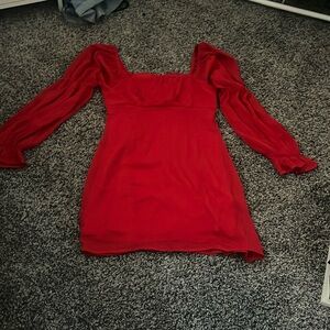 Red dress